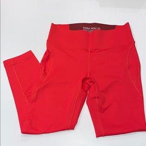 Core 3/4 leggings in Scarlet